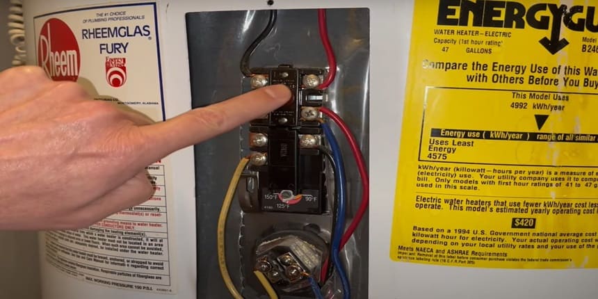 Electric water heater not working after water turned off