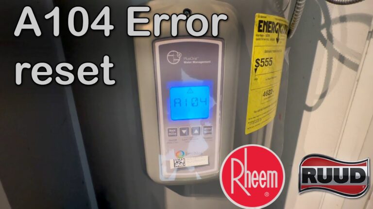 Rheem Econet Water Heater Troubleshooting