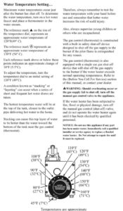 Rheem Water Heater Temperature Setting a B C
