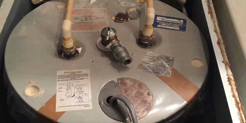 water heater giving off smell