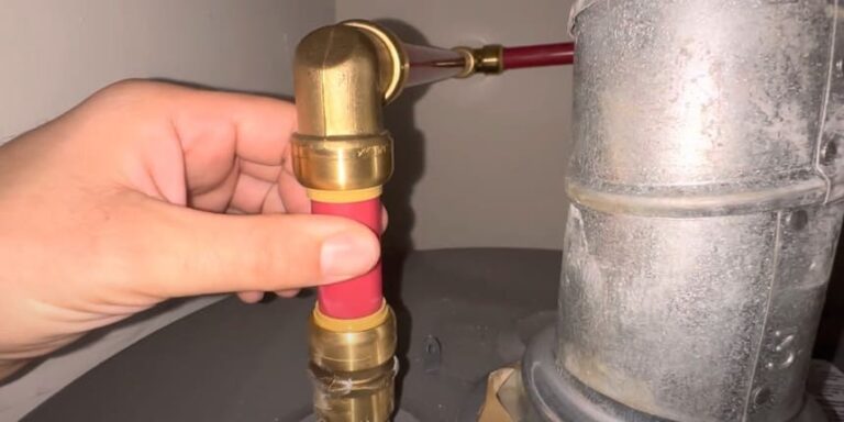 how to connect pex to water heater