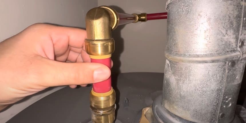 how to connect pex to water heater