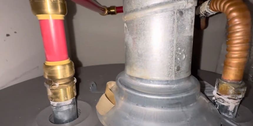 install water heater using pex