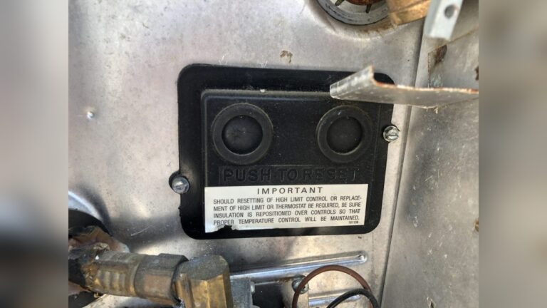 Rv Water Heater Reset Button