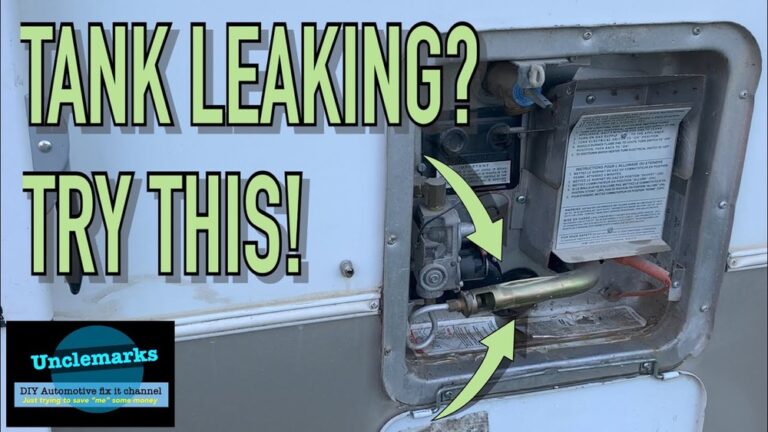 Rv Water Heater Leaking Outside