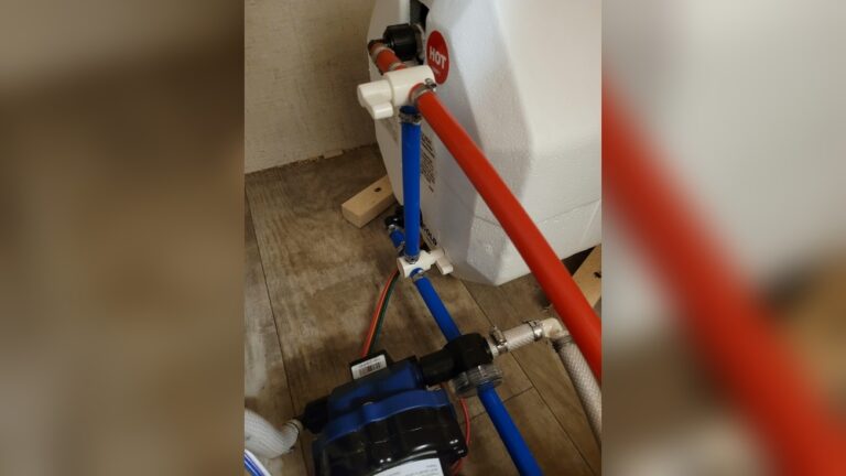 Camper Water Heater Bypass Valve