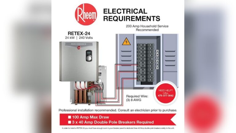 Tankless Water Heater Power Requirements