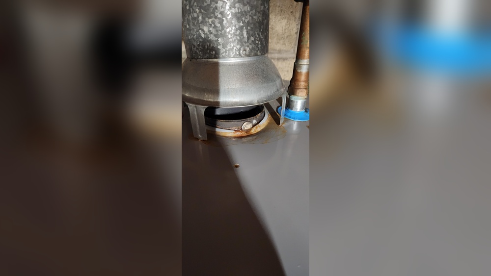 Water Heater Vent Pipe Leaking